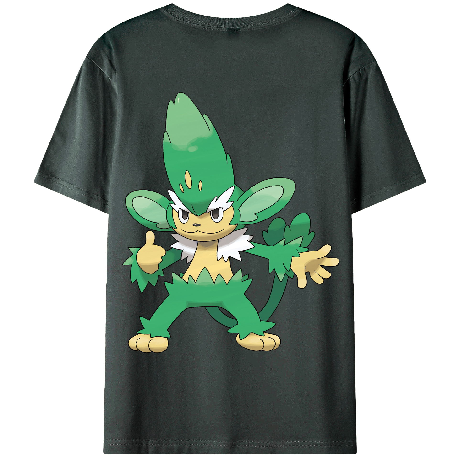 （画像用） ポケットモンスター Pokémon 綿100％ メンズ半袖Tシャツ（バックプリント） 通気性
